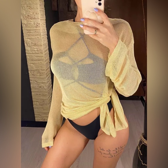 CUT OUT Cross Straps Leopard Bikini Top Crop Top - Picture 14 of 16